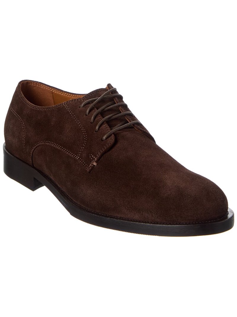 Aquatalia Arturo Suede Oxford, 10, Brown - Walmart.com display picture 1