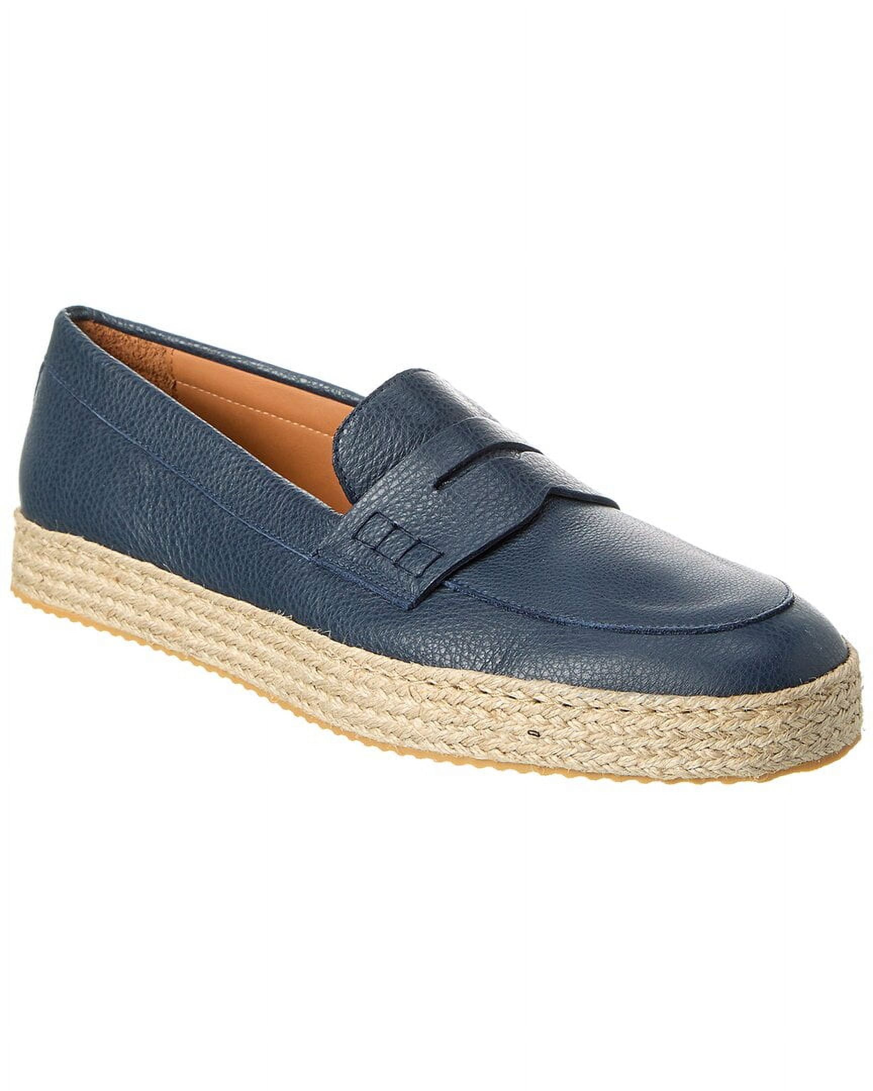 Aquatalia Fabrizio Weatherproof Leather Loafer 10 Blue Walmart