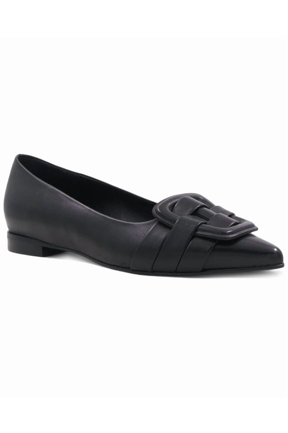JoJo Waterproof Leather Flat, 7.5, Black