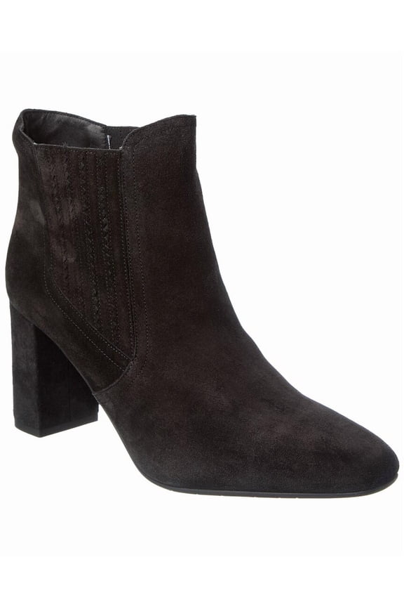 Lanna Waterproof Suede Bootie, 12, Black