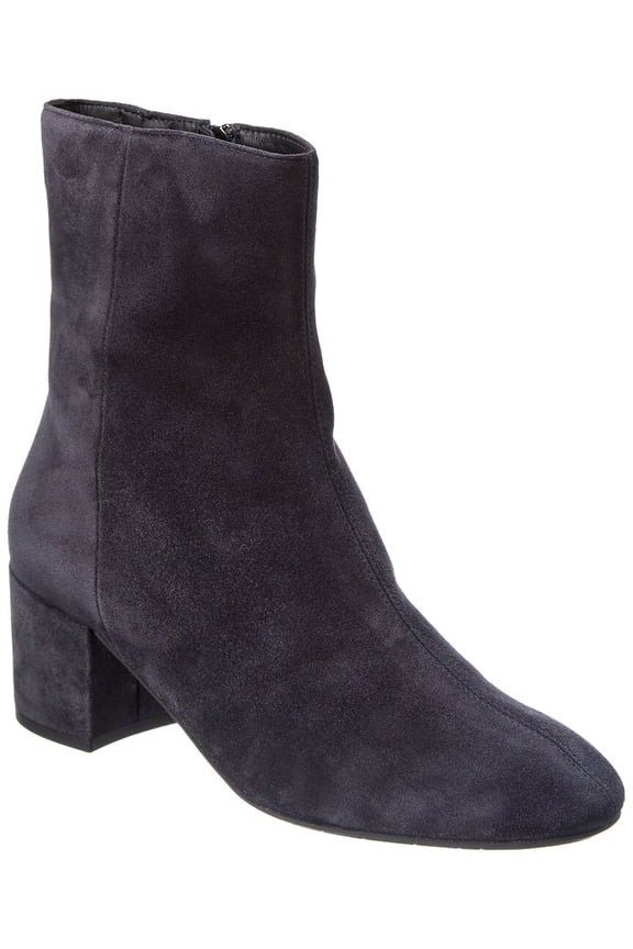 Leonora Waterproof Suede Bootie, 5, Navy