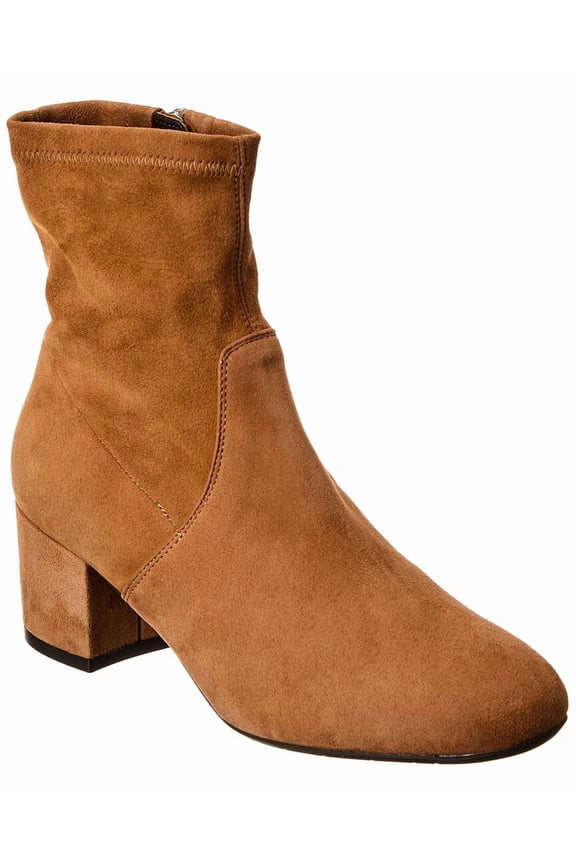 Lilianne Weatherproof Suede Boot, 5, Brown