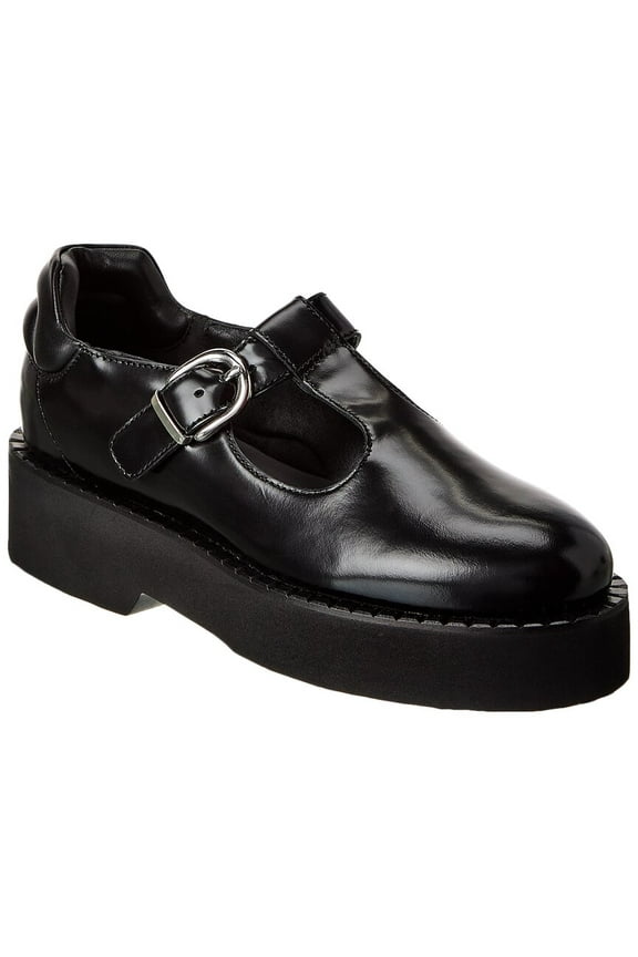 Malvina Weatherproof Leather Loafer, 9.5, Black