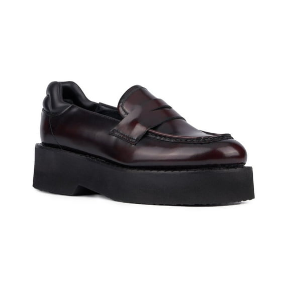 Aquatalia Marta Weatherproof Leather Loafer, 5.5, Red