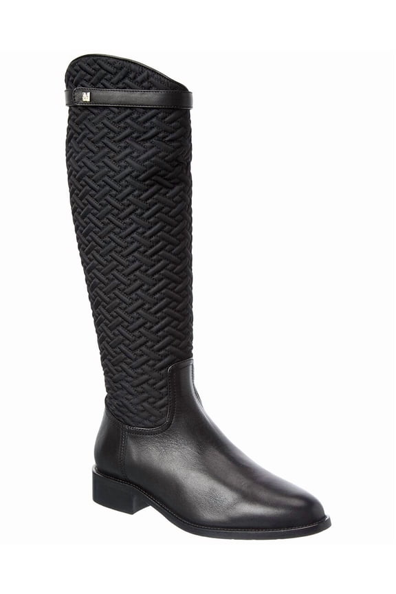 Natala Waterproof Leather Boot, 6.5, Black