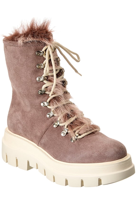 Shailene Weatherproof Suede Boot, 7, Pink