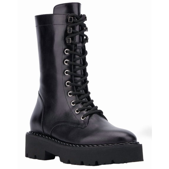 Aquatalia Silvana Weatherproof Leather Boot, 7.5, Black