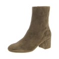 thumbnail image 1 of Aquatalia Womens Leonora Suede Block Heel Ankle Boots, 1 of 4
