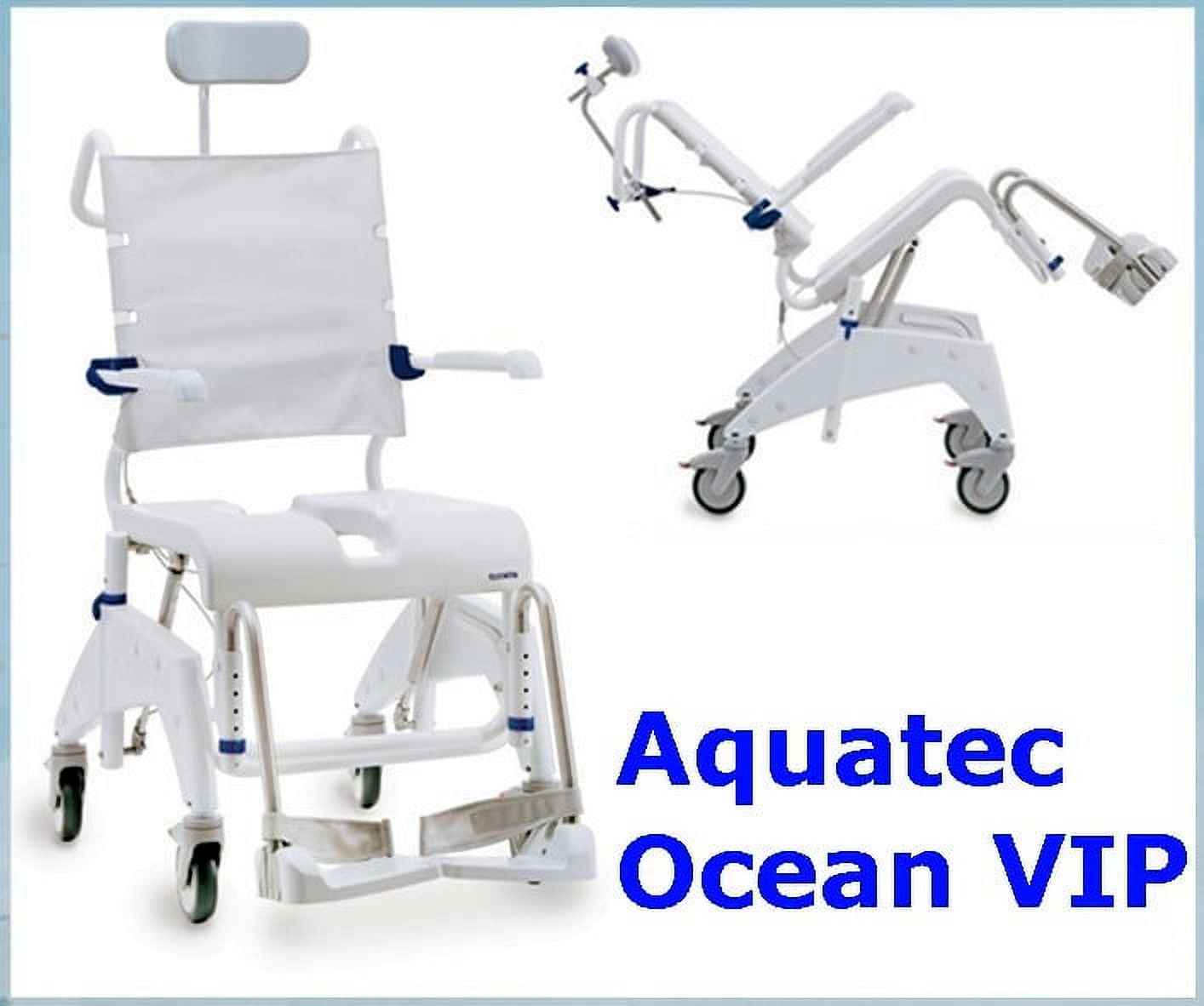 Aquatec OceanVIP TiltInSpace Shower Commode Chair