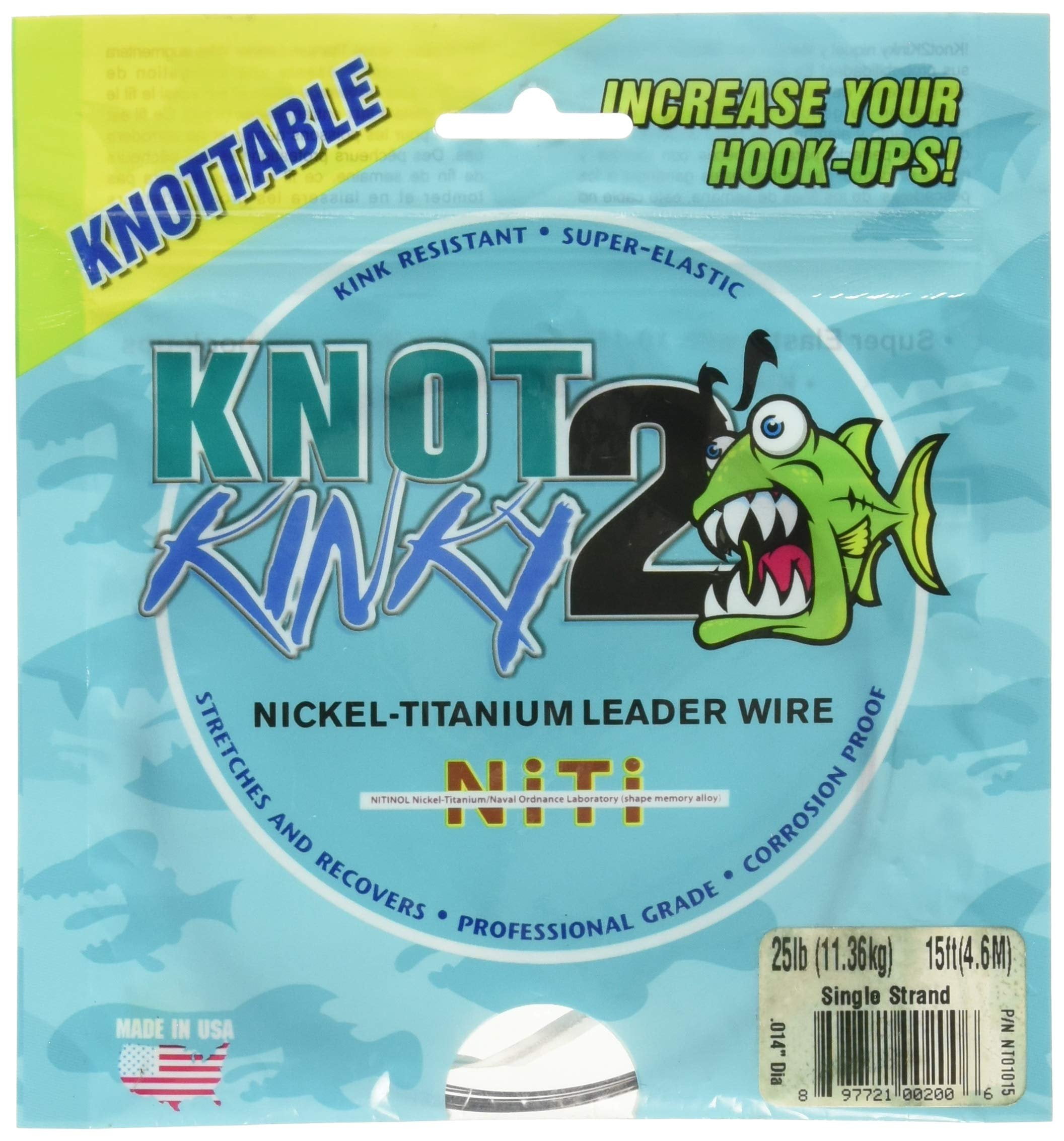 Fil De Pêche Aquateko Knot2Kinky – Super élastique, Alliage Nickel-titane, Anti-plis, Pour Poissons Puissants