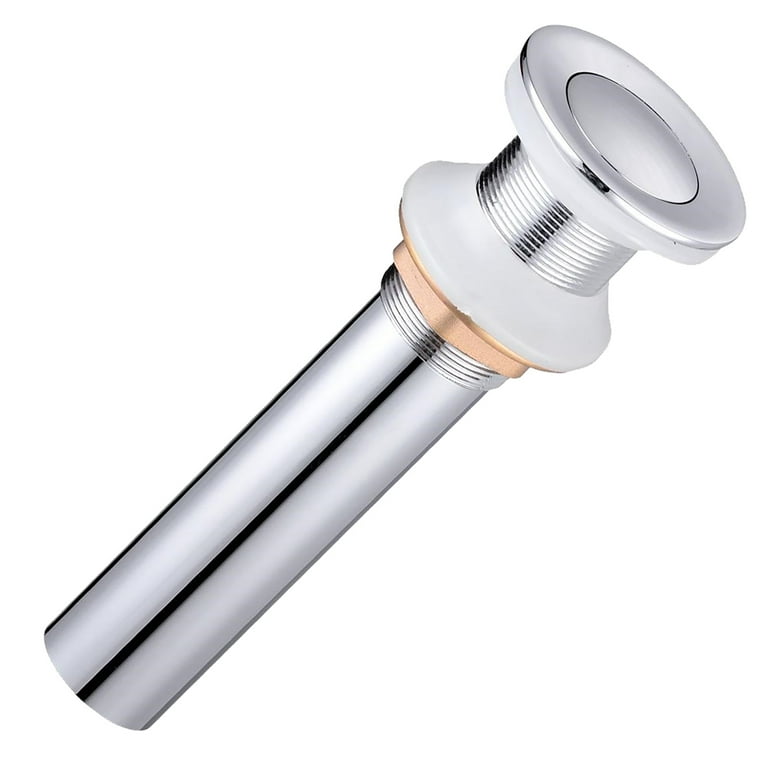 Aquaterior Brass Vessel Sink Pop Up Drain Stopper, Polished Chrome