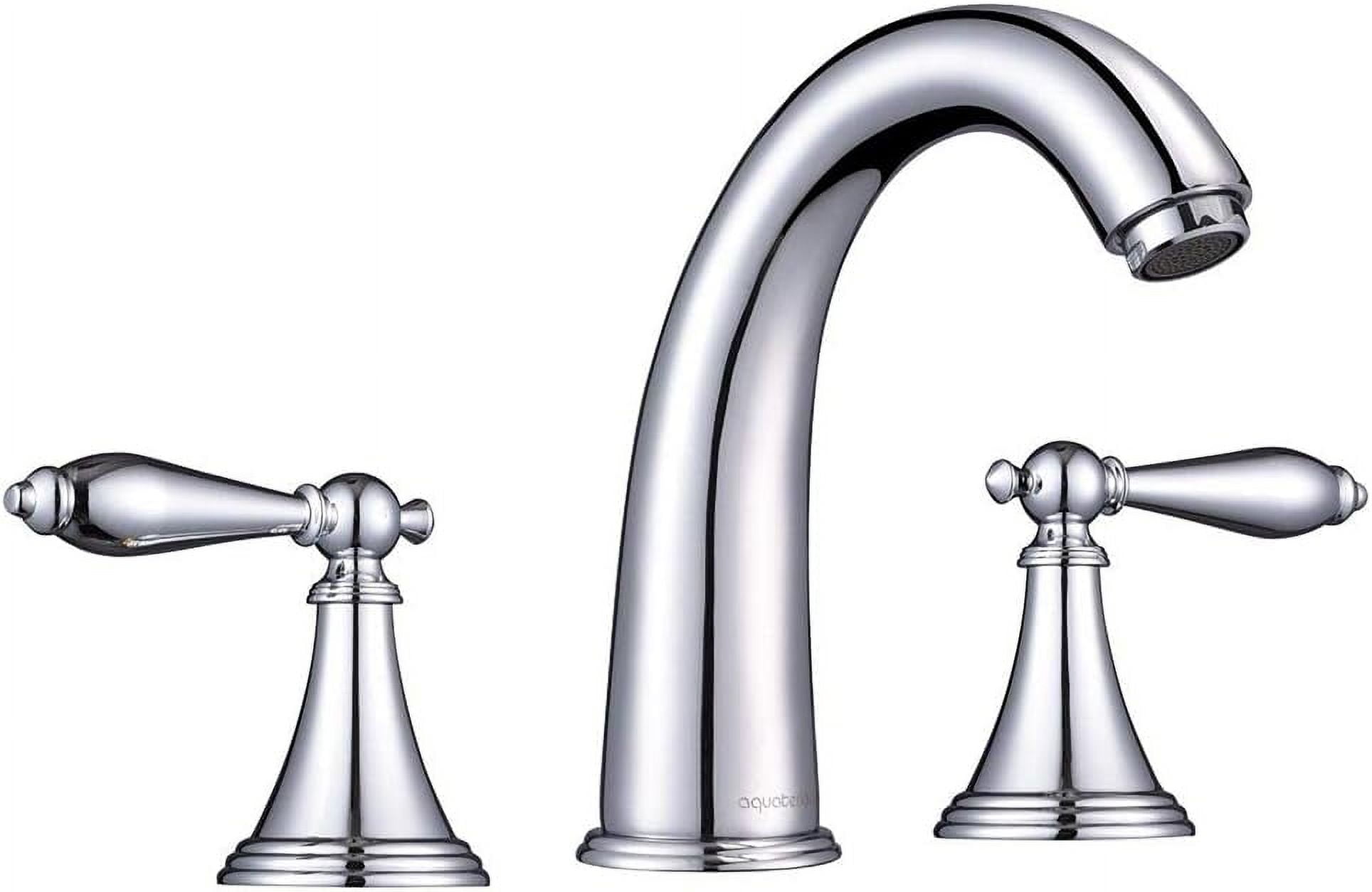 Chrome Vintage Style Widespread 2-Handle Bathroom Faucet