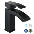 thumbnail image 1 of Aquaterior Modern 1 Hole Bathroom Faucet Vanity Sink Basin DIY Hotel Matt Black, 1 of 9