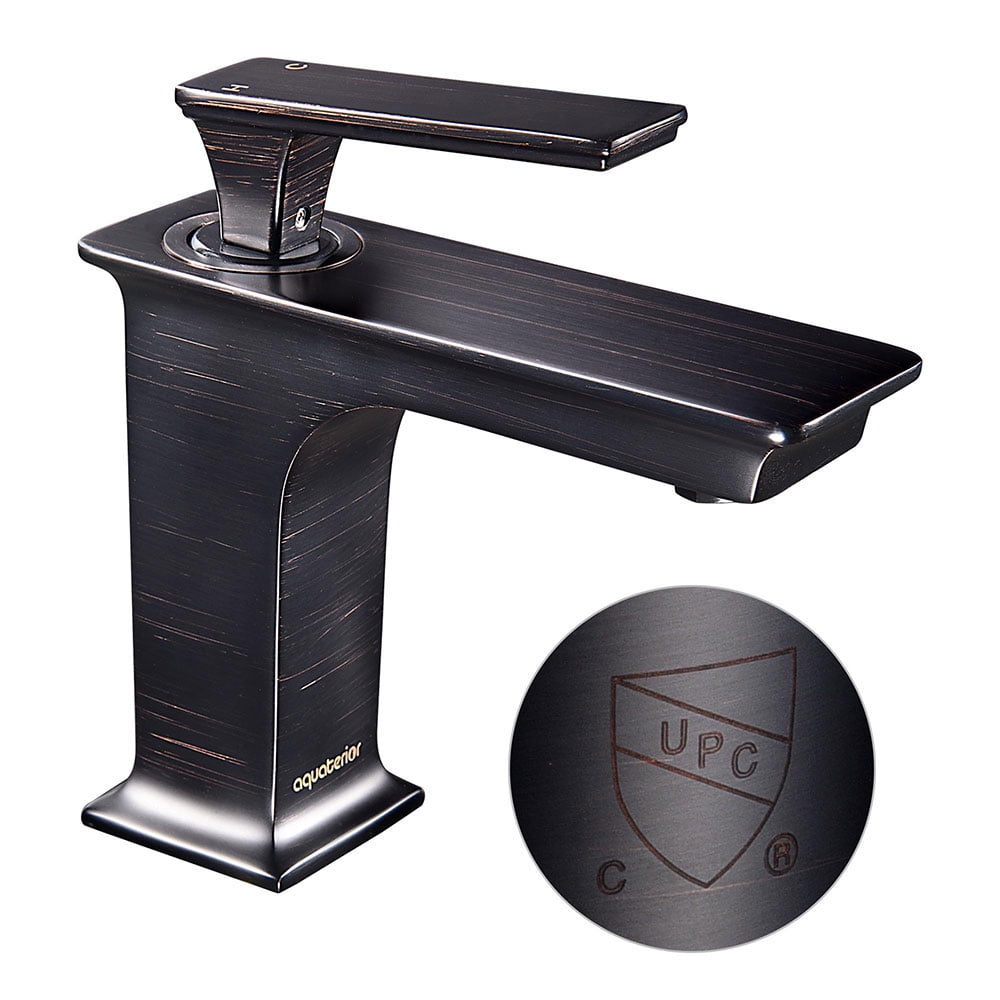 Oil Rubbed Bronze Single-Handle Bathroom Faucet with Brass Body