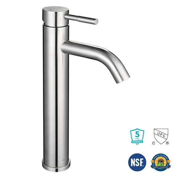 Tall Bathroom Faucet Vessel Sink