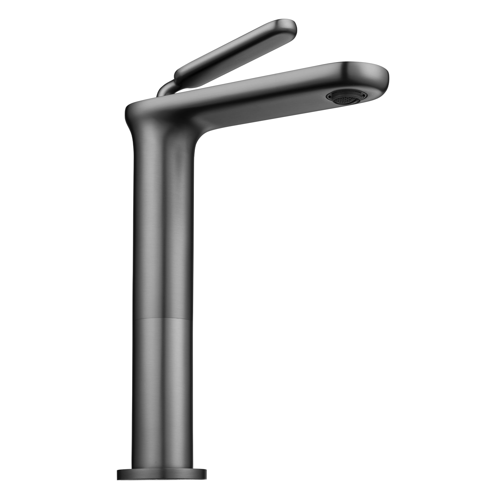 Matte Black Tall Single Handle Bathroom Faucet