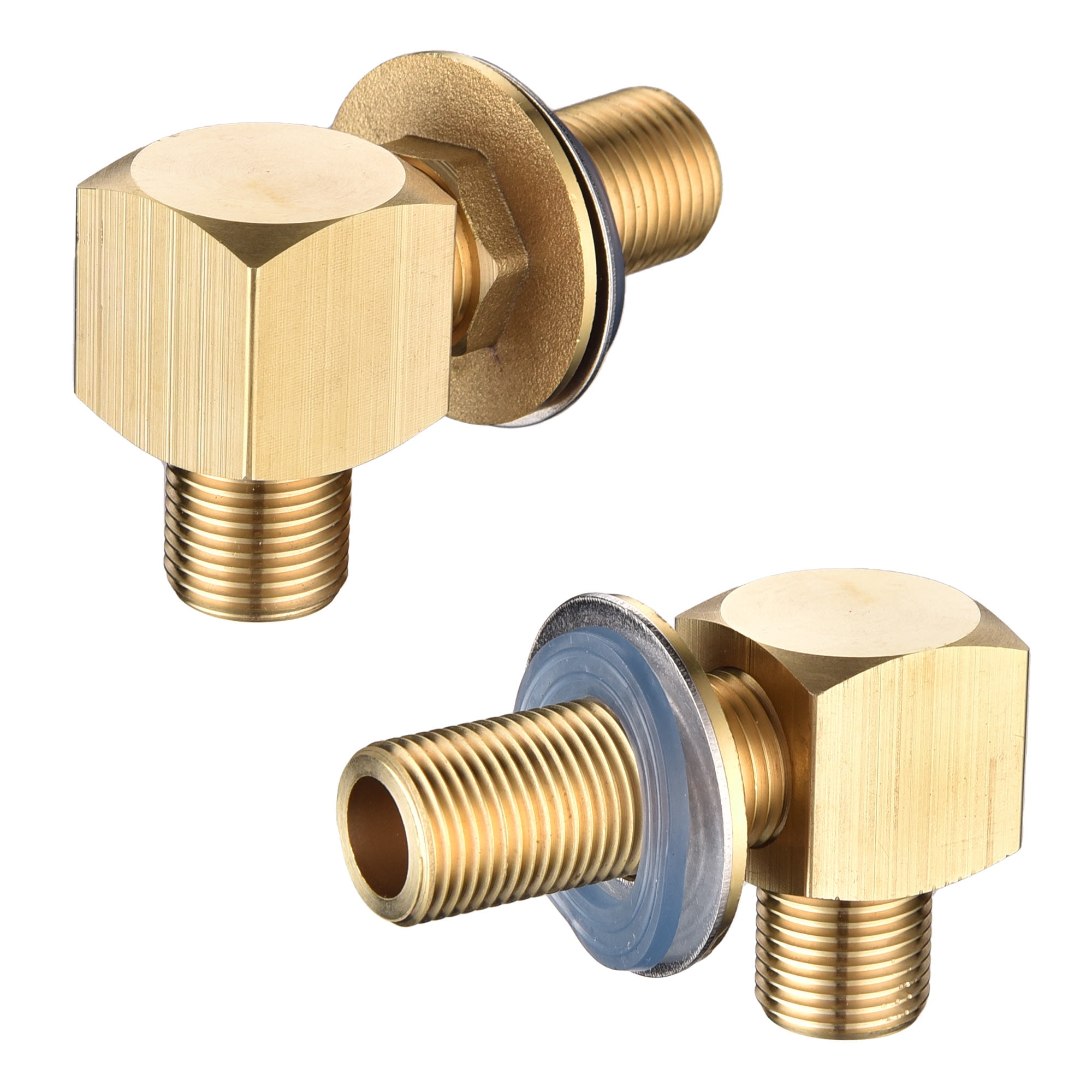 Lead-Free Brass 90-Degree Wall Mount Faucet Installation Kit
