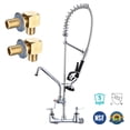 thumbnail image 1 of Aquaterior Wall Mount Pre-Rinse Faucet w/ Installation Kit 36" Height Sprayer, 1 of 10