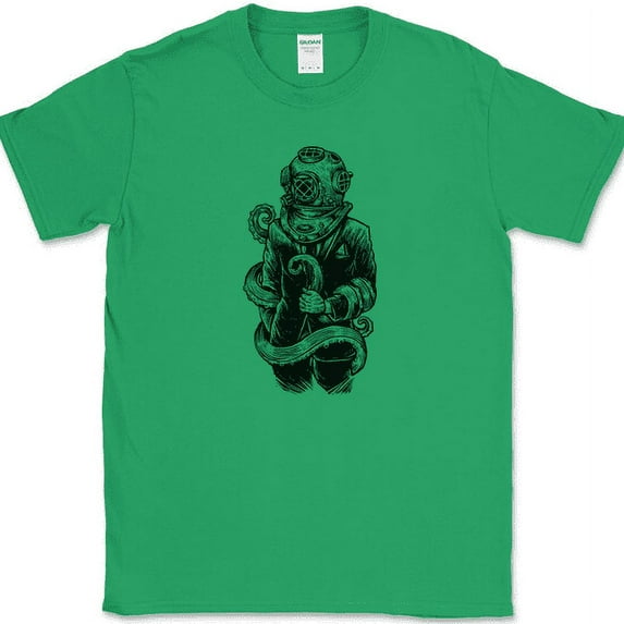 Aquatic Business T-Shirt Funny Trendy Hip Trippy Graphic Tee - Green, 2XL