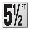 thumbnail image 1 of Aquatic Custom Tile 5DMAF55 5 1 by 2 AB Ceramic Swimming Pool Waterline Depth Marker, 1 of 1