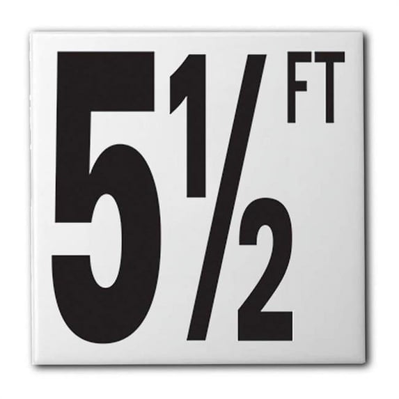 Aquatic Custom Tile 5DMAF55 5 1 by 2 AB Ceramic Swimming Pool Waterline Depth Marker