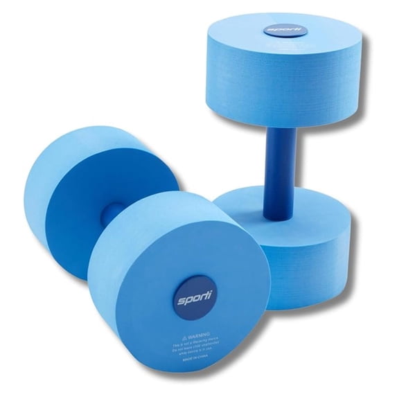 Aquatic Dumbbells Water Weights for Pool Exercise, Water Aerobics & Fitness - Upper Body Strengthening, Resistance Training - 4lb Pair
