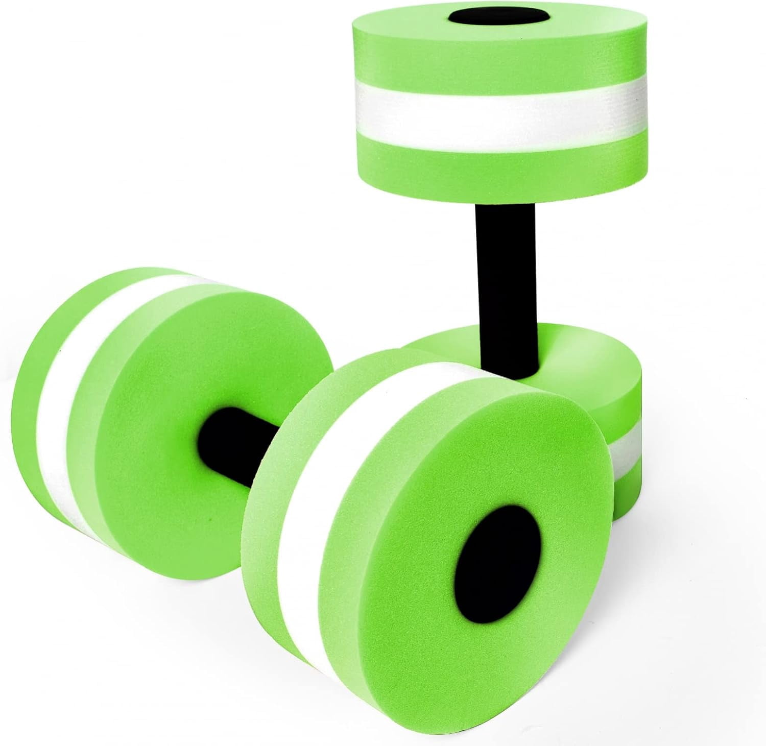 Water Aerobics Dumbbells, 2-delige set wateroefeningen kortgewicht, schuimgewichten voor watergymnastiek aquafitness aquajogging, aqua fitness gewichten, watergewichten voor volwassenen mannen vrouwen