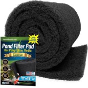 Aquatic Experts - Classic Black Koi Pond Filter Pad, Coarse Filter Pad, Bulk Roll, 12 X 72 X 1