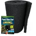 thumbnail image 1 of Aquatic Experts - Classic Black Pond Filter Media, Coarse Koi Pond Filter Pad Bulk Roll, 18" x 72" x 1", 1 of 8