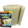 thumbnail image 1 of Aquatic Experts - Classic Durable Koi Pond Coarse Cream Reusable Filter Roll Pad 2 Inch Thick, 12" x 72", 1 of 8