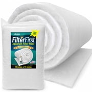 الخبراء المائيون - FilterFirst Aquarium Filter Pad Media Roll Crystal Clear Water، سمك 18 x 72 x 0.75