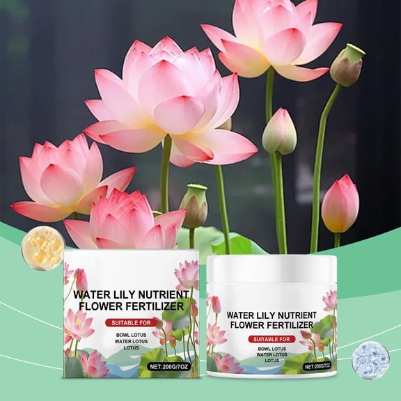 Aquatic Fertilizer, Rvkxad Water Lily Nutrient Rich Flower Booster, High Nitrogen Phosphorus Potassium Aquatic Food, Promotes Rooting Growth & Floral Splendor for Pond Plants