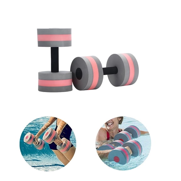 Aquatic Fitness Foam Dumbbells, 10.6 Inch EVA Pool Dumbbells for Water Resistance Exercise, Swimming Pool Spa Water Aerobics Fitness Equipment