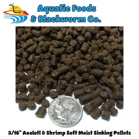 Aquatic Foods 3/16" Rangen's Soft Moist Sinking Pellets for Axolotls, Salamanders, Shrimp & ALL Tropical Fish - 10-lbs