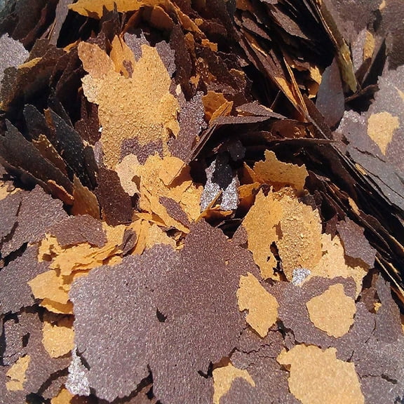 45% California Blackworm & Earthworm F lake Blend, ULTRA Premimum Tropical Fish Flakes Made in USA! - 1/2-lb