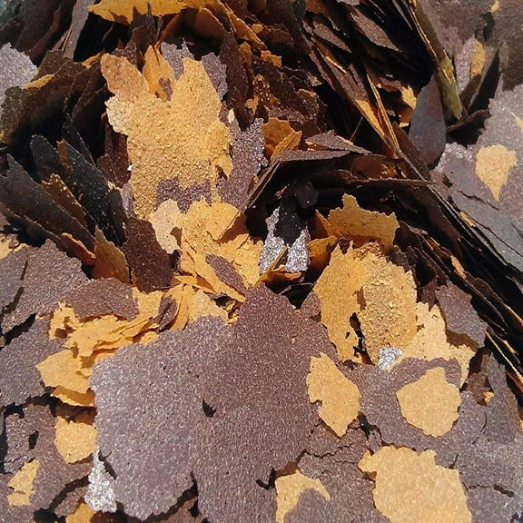 45% California Blackworm && Earthworm Flake Blend, ULTRA Premimum Tropical Fish Flakes Made in USA! - 1/8-lb