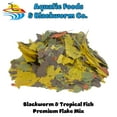 thumbnail image 1 of Aquatic Foods 45% Blackworm & Tropical Fish Flake Blend , ULTRA Premimum Tropical Fish Flakes - 2-lbs, 1 of 3