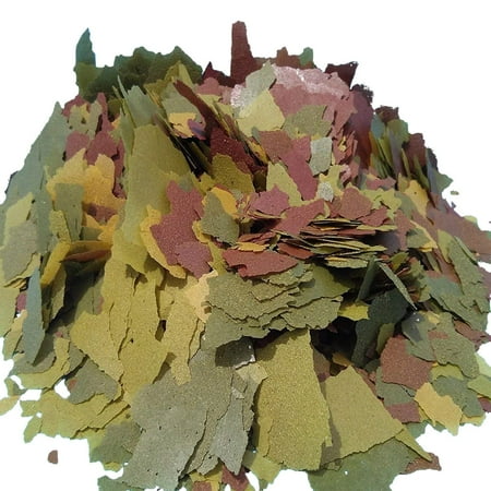 Aquatic Foods Angel Fish Flakes - Premium Tropical Fish Flakes - 5-lbs