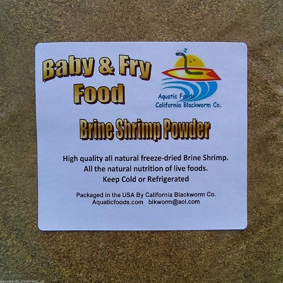 Aquatic Foods Brine Shrimp Powder Fry & Baby Food - 1/2-lb