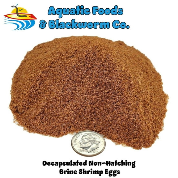 Aquatic Foods Decapsulated Brine Shrimp Eggs, for Corals, Sea Horse, ALL Fry & Babies - 1/4-lb