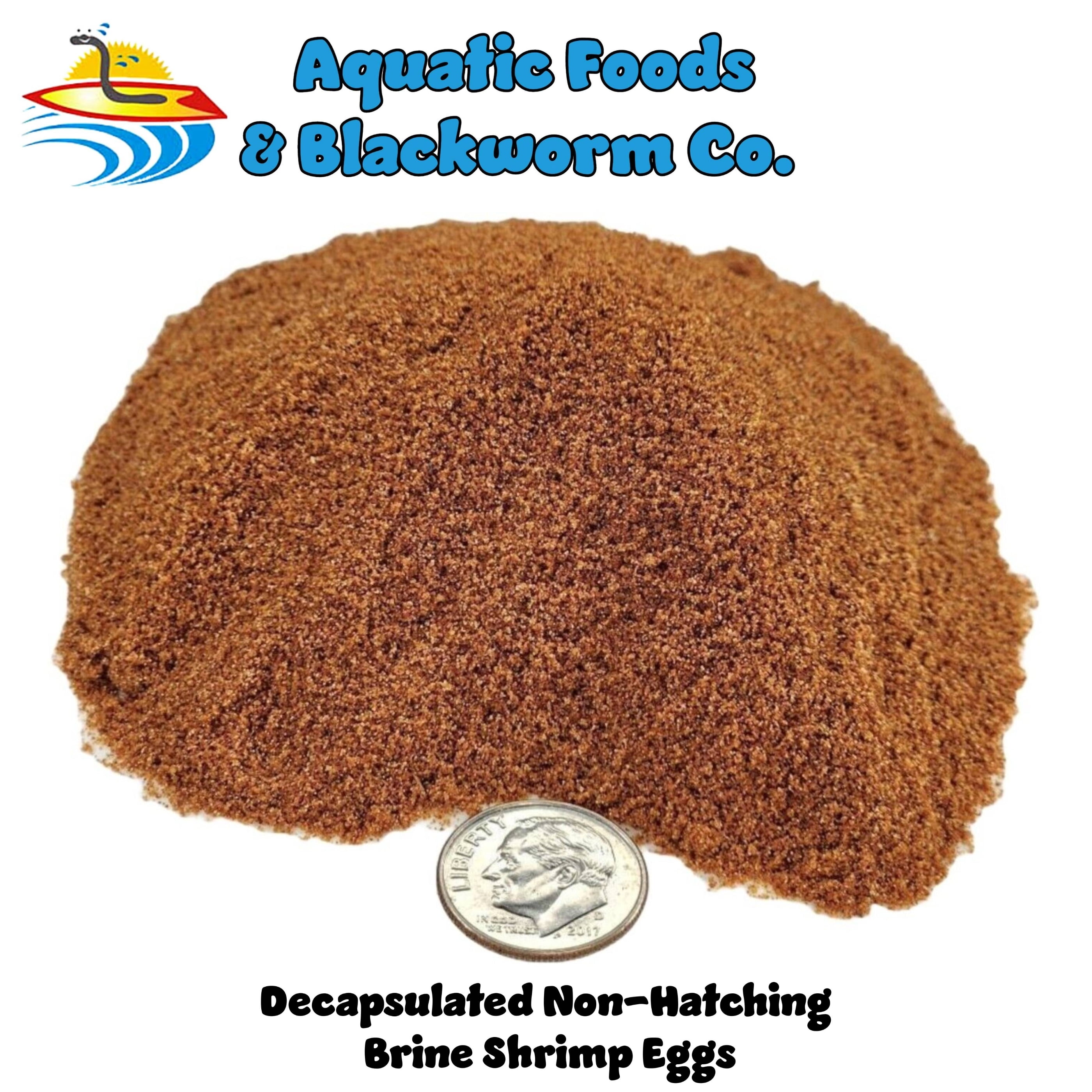 Aquatic Foods Decapsulated Brine Shrimp Eggs, for Corals, Sea Horse, ALL Fry & Babies - 1-lbs