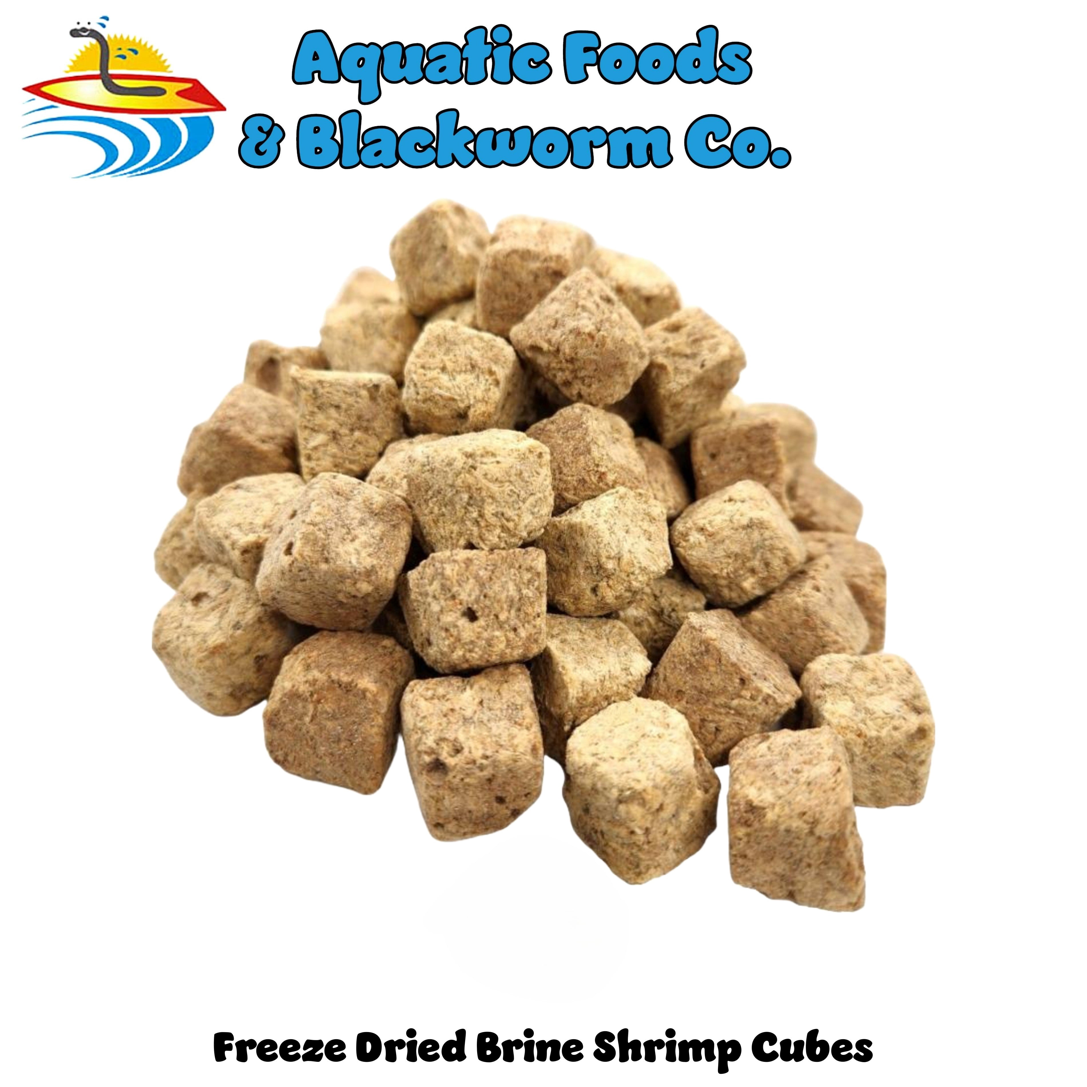 Aquatic Foods Freeze Dried Brine Shrimp Cubes, All Tropical Fish, Marines, ALL Turtles and more - 1-lb