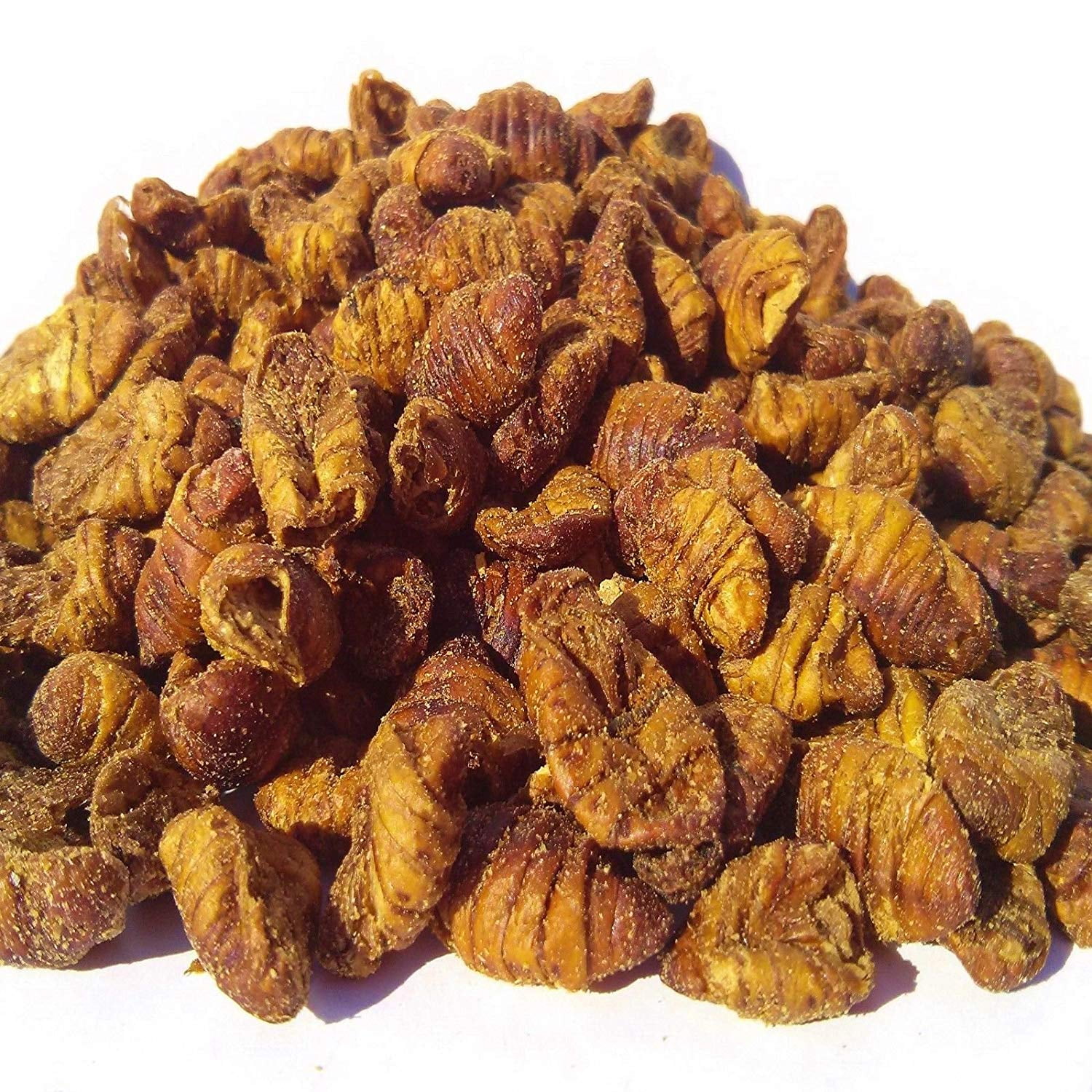 Silkworm Pupae - Freeze-Dried Silkworm for Color Glossing in Koi, Pond Fish, Monster Fish, Land & Aquatic Turtles, Reptiles, Rodents, Birds - 2-lbs