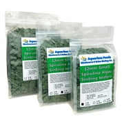 Aquatic Foods Inc. 12mm - 1/2" Small Sinking Wafers of Algae, Spirulina, Veggies for All Tropical Fish, African Cichlids, Shrimp, Snails, Crabs, Catfish, Plecos.. 1-lb 12.3oz Clear Bag