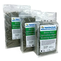 Aquatic Foods Inc. 8mm - 1/3" Mini Sinking Wafers of Algae, Spirulina, Veggies for All Tropical Fish, African Cichlids, Shrimp, Snails, Crabs, Catfish, Plecos.…1-lb 2.3oz Clear Bag