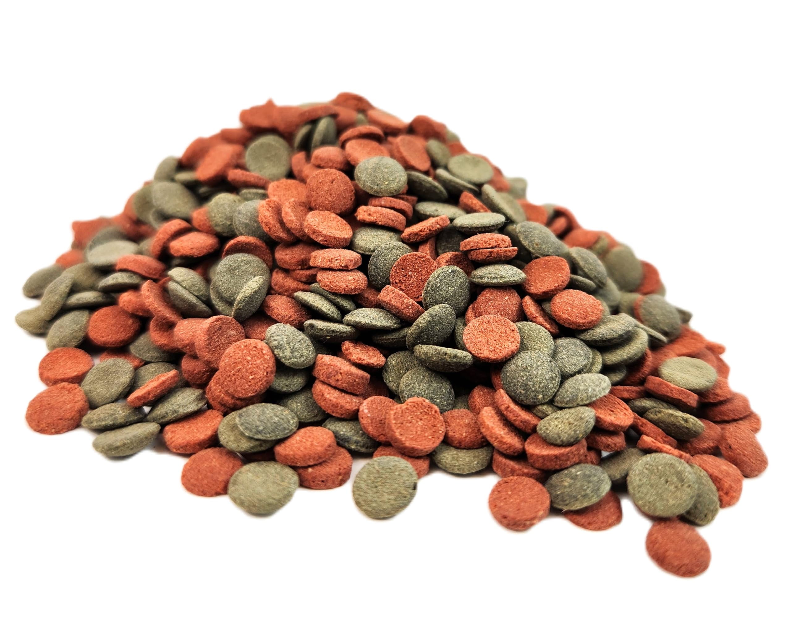 Aquatic Foods Inc. 8mm - 1/3" SMRBrine Shrimp/Red Algae Enhancing & Spirulina/Green Algae Sinking Wafer Mix for Shrimp, Snails, Plecos, Catfish. Bottom and All Tropical Fish...WL 10oz Sm Jar