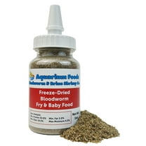 Aquatic Foods Inc. Freeze-Dried Bloodworm Powder & Particles for Tropical Fish Fry, Babies, Guppies, Tetras, Bettas, Nano Fish…1oz Squeeze Bottle