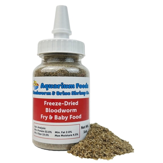 Aquatic Foods Inc. Freeze-Dried Bloodworm Powder & Particles for ...