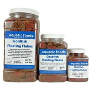 Goldfish Flakes, 28% Protein Premium Color Enhancing and Spirulina Flakes for Aquarium & Pond Goldfish, Koi and All Pond Fish - WL 6oz Med Jar