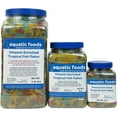 thumbnail image 1 of Aquatic Foods Inc. Premium Vitamin Enriched Tropical Fish Flakes, Vitamin Pack, Krill, Color Enhancing, Spirulina Flakes for All Tropical Fish also Pellet Mix, Wafer Mix Included…6oz, 1 of 2